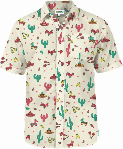 Tipsy Elves Men's Cantina Captain Hawaiian Shirt