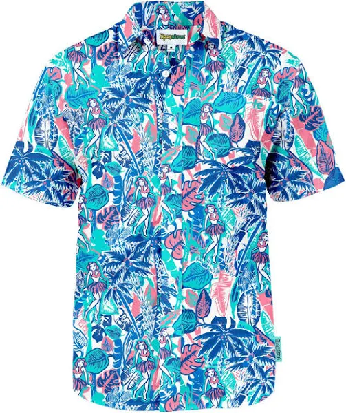 Tipsy Elves Men's Island Breeze Hawaiian Shirt