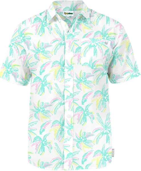 Tipsy Elves Men's Vibrant Vacation Hawaiian Shirt